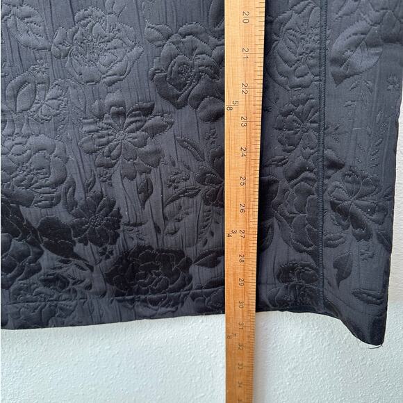 Silence and Noise Women’s Black Floral Jacquard Mini Dress US S Short Sleeve - Picture 12 of 13